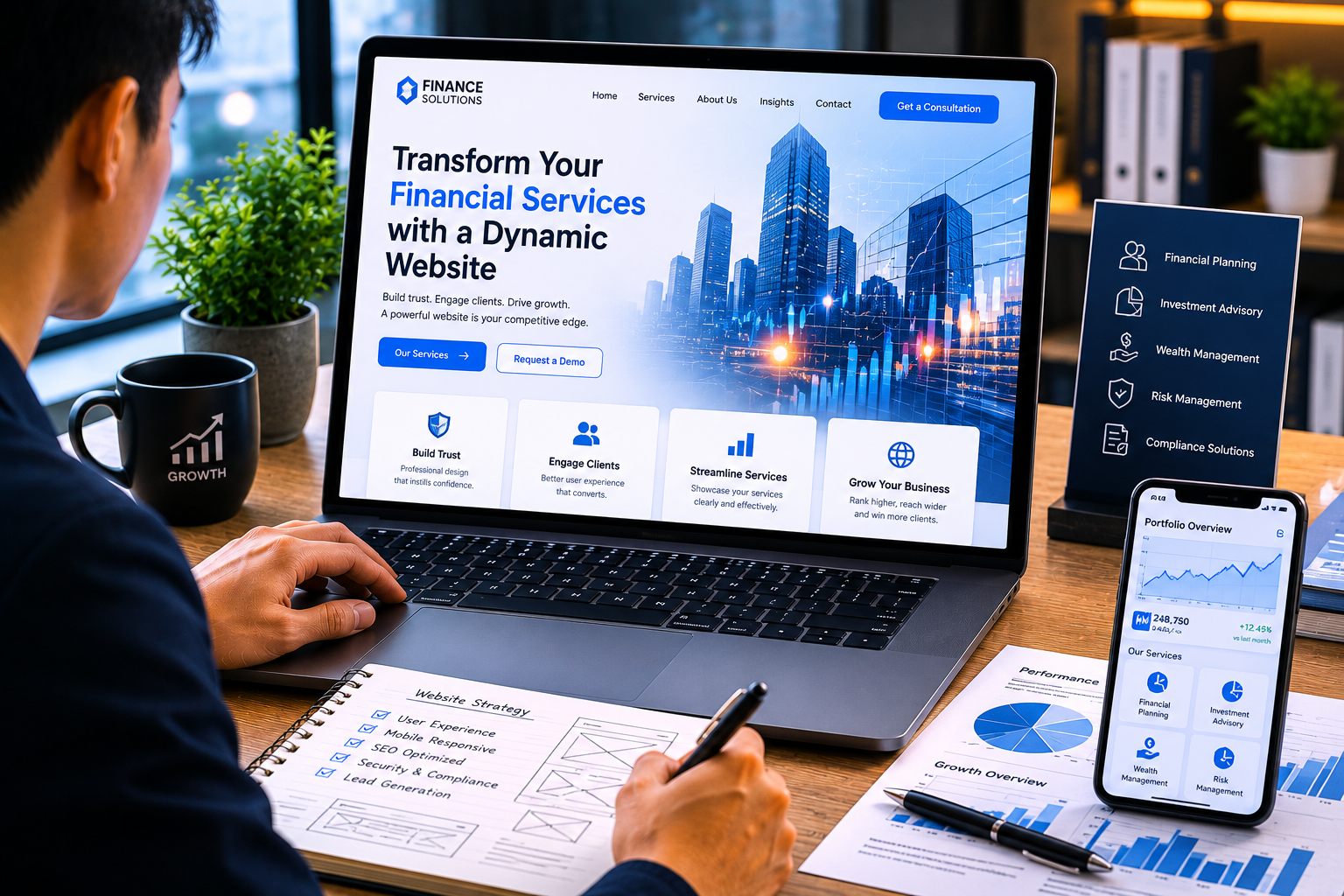 Financial Services Dynamic Website