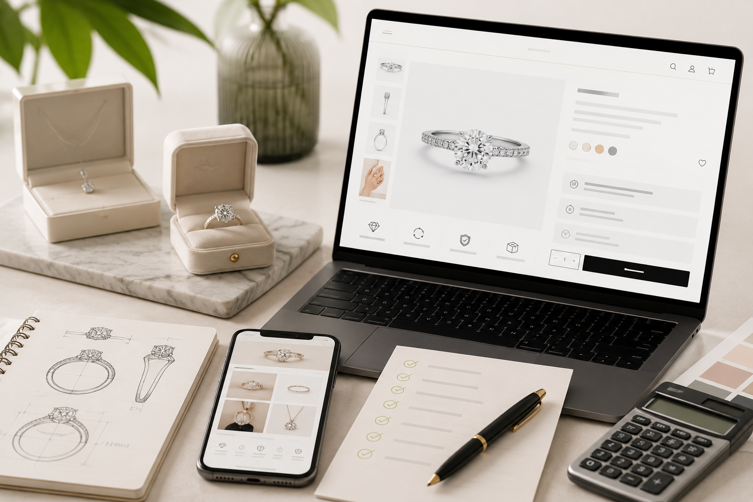 Fine Jewellery Ecommerce Website Design