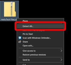 How to Open (Unzip) a Zip File on Windows