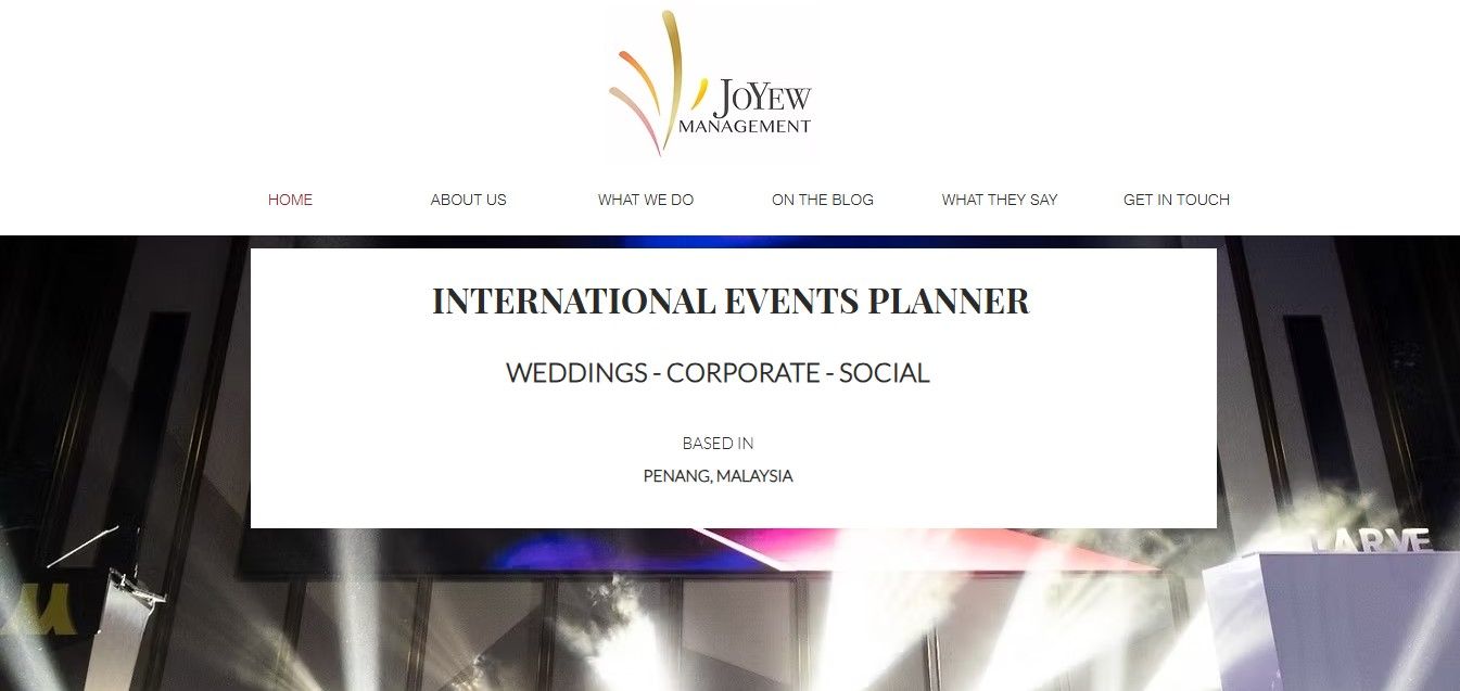 Joyew Management Plt – One of the 5 Best Party Planners in Penang Malaysia.