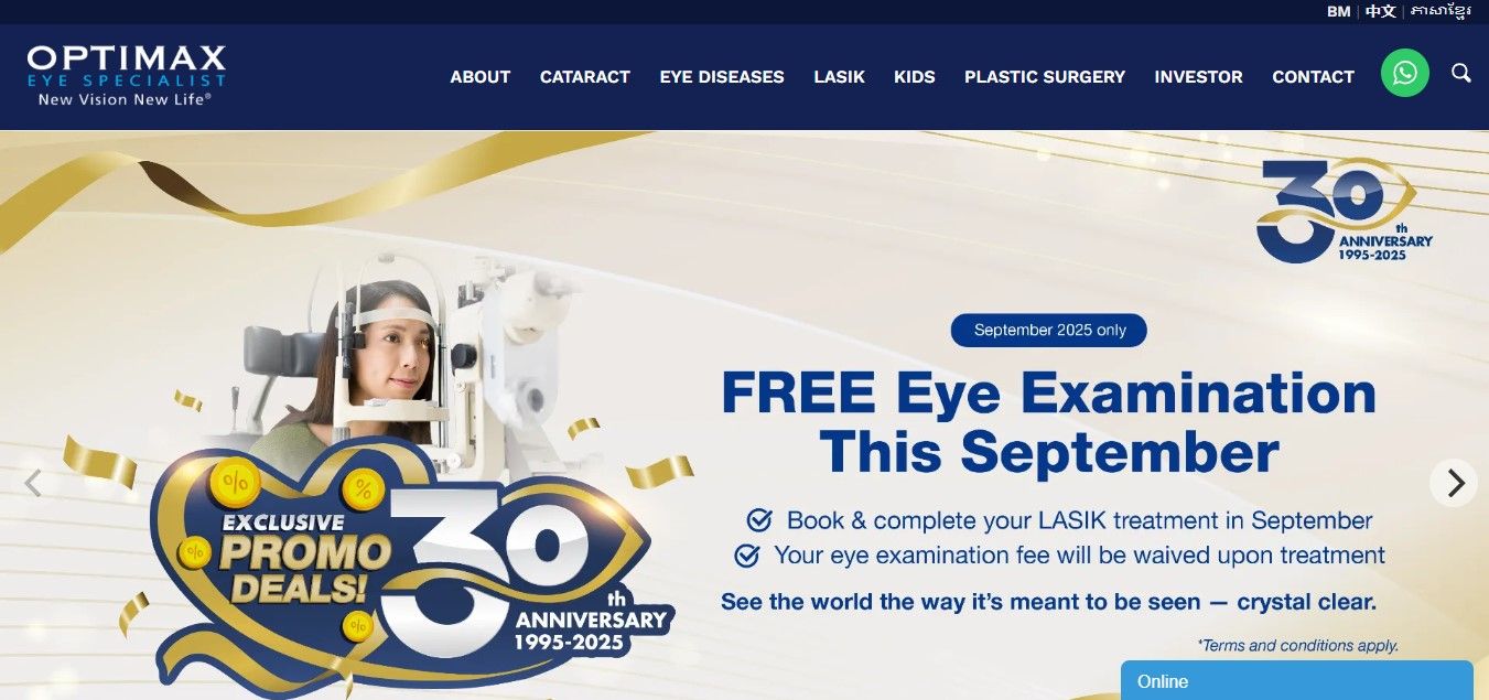 Optimax Eye Specialist Centre – One of the best eye specialists in Penang.