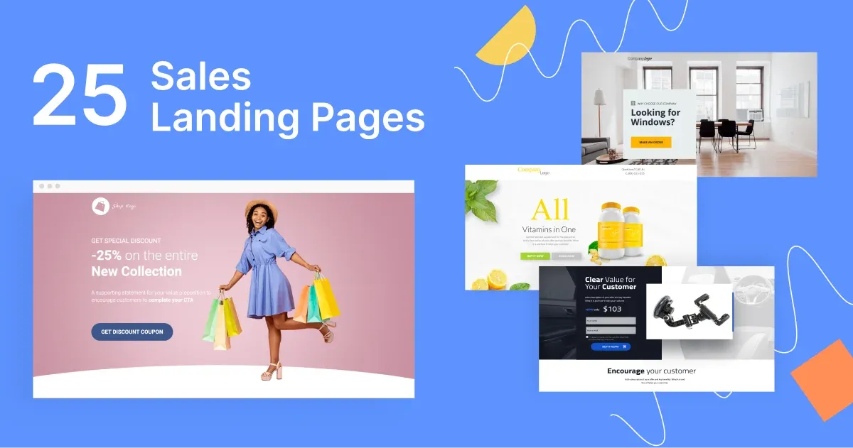 Sales landing page