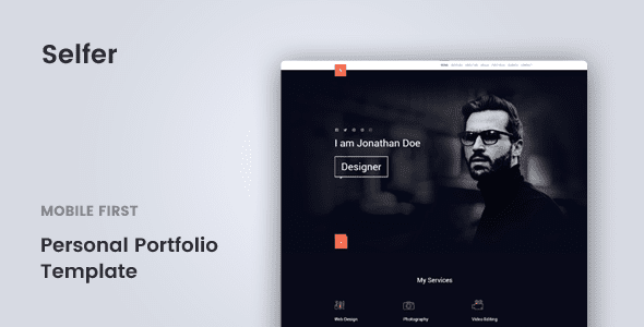Selfer personal portfolio theme