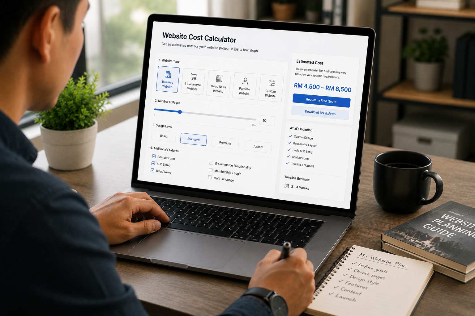 Website Cost Calculator