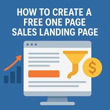 free one page sales landing page