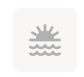 Sunrise over stylized waves (sun above water)
